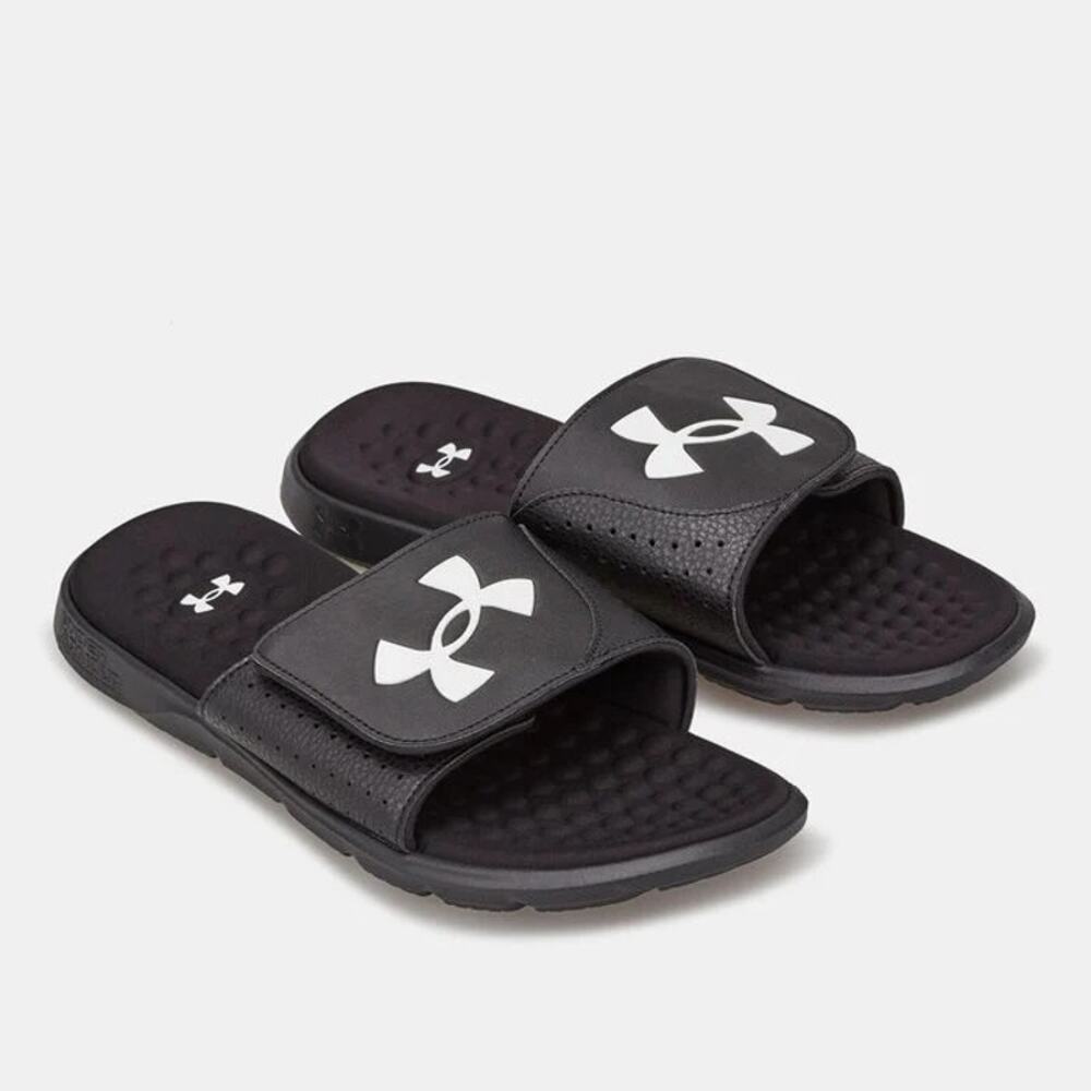 NWT Under Armour UA Ignite Pro Flip Flop Slide Sandals Black Mens Casual Size 17